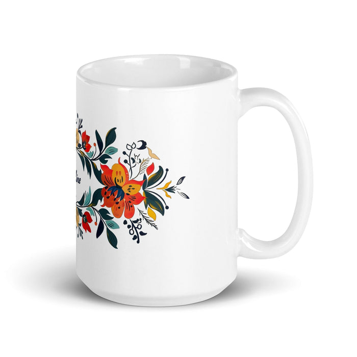 Addison Exclusive Name Art Piece Home Office Work Coffee Mug Mexican Spanish Pride Gift Cup One-Of-A-Kind Calligraphy White Glossy Mug | A1 Mexicada 15 oz