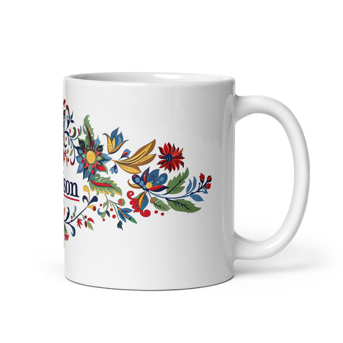 Addison Exclusive Name Art Piece Home Office Work Coffee Mug Mexican Spanish Pride Gift Cup One - Of - A - Kind Calligraphy White Glossy Mug | A11 - Mexicada