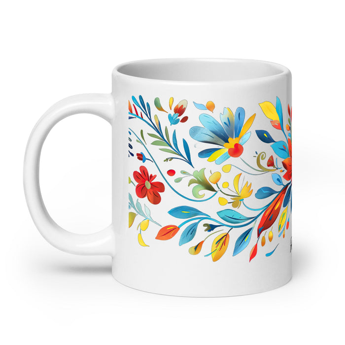 Addison Exclusive Name Art Piece Home Office Work Coffee Mug Mexican Spanish Pride Gift Cup One - Of - A - Kind Calligraphy White Glossy Mug | A15 - Mexicada