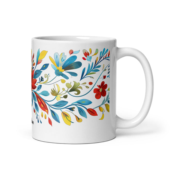 Addison Exclusive Name Art Piece Home Office Work Coffee Mug Mexican Spanish Pride Gift Cup One - Of - A - Kind Calligraphy White Glossy Mug | A15 - Mexicada