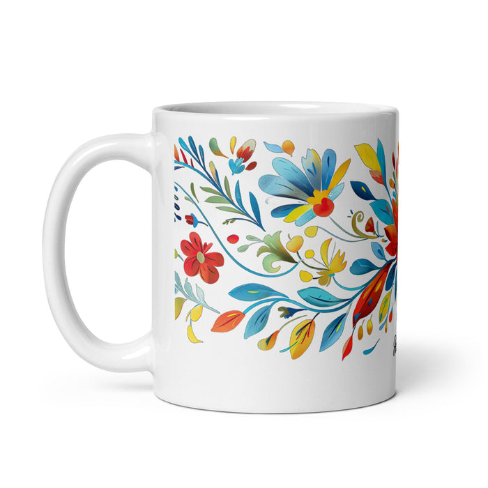 Addison Exclusive Name Art Piece Home Office Work Coffee Mug Mexican Spanish Pride Gift Cup One - Of - A - Kind Calligraphy White Glossy Mug | A15 - Mexicada