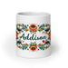 Addison Exclusive Name Art Piece Home Office Work Coffee Mug Mexican Spanish Pride Gift Cup One - Of - A - Kind Calligraphy White Glossy Mug | A16 - Mexicada