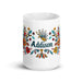 Addison Exclusive Name Art Piece Home Office Work Coffee Mug Mexican Spanish Pride Gift Cup One - Of - A - Kind Calligraphy White Glossy Mug | A17 - Mexicada