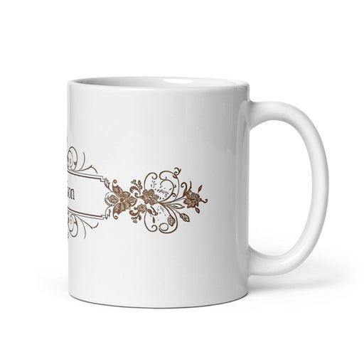 Addison Exclusive Name Art Piece Home Office Work Coffee Mug Mexican Spanish Pride Gift Cup One-Of-A-Kind Calligraphy White Glossy Mug | A18 Mexicada 11 oz