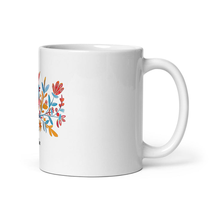 Addison Exclusive Name Art Piece Home Office Work Coffee Mug Mexican Spanish Pride Gift Cup One-Of-A-Kind Calligraphy White Glossy Mug | A21 Mexicada 11 oz