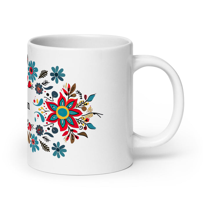 Addison Exclusive Name Art Piece Home Office Work Coffee Mug Mexican Spanish Pride Gift Cup One - Of - A - Kind Calligraphy White Glossy Mug | A22 - Mexicada