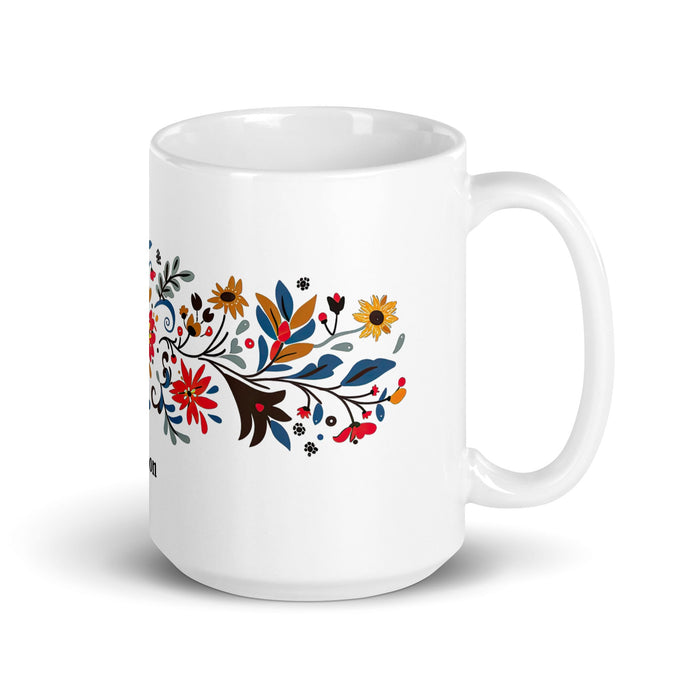 Addison Exclusive Name Art Piece Home Office Work Coffee Mug Mexican Spanish Pride Gift Cup One - Of - A - Kind Calligraphy White Glossy Mug | A8 - Mexicada