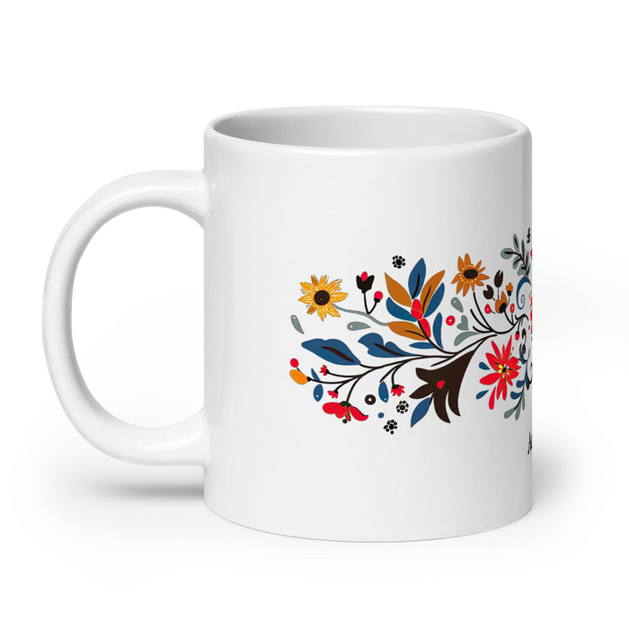 Addison Exclusive Name Art Piece Home Office Work Coffee Mug Mexican Spanish Pride Gift Cup One - Of - A - Kind Calligraphy White Glossy Mug | A8 - Mexicada