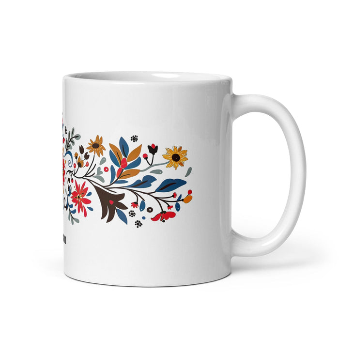 Addison Exclusive Name Art Piece Home Office Work Coffee Mug Mexican Spanish Pride Gift Cup One-Of-A-Kind Calligraphy White Glossy Mug | A8 Mexicada 11 oz