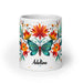 Adeline Exclusive Name Art Piece Home Office Work Coffee Mug Mexican Spanish Pride Gift Cup One-Of-A-Kind Calligraphy White Glossy Mug | A12 Mexicada