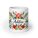 Adeline Exclusive Name Art Piece Home Office Work Coffee Mug Mexican Spanish Pride Gift Cup One-Of-A-Kind Calligraphy White Glossy Mug | A16 Mexicada