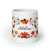 Adeline Exclusive Name Art Piece Home Office Work Coffee Mug Mexican Spanish Pride Gift Cup One - Of - A - Kind Calligraphy White Glossy Mug | A17 - Mexicada