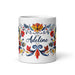 Adeline Exclusive Name Art Piece Home Office Work Coffee Mug Mexican Spanish Pride Gift Cup One-Of-A-Kind Calligraphy White Glossy Mug | A18 Mexicada