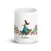 Adeline Exclusive Name Art Piece Home Office Work Coffee Mug Mexican Spanish Pride Gift Cup One-Of-A-Kind Calligraphy White Glossy Mug | A2 Mexicada