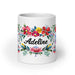 Adeline Exclusive Name Art Piece Home Office Work Coffee Mug Mexican Spanish Pride Gift Cup One - Of - A - Kind Calligraphy White Glossy Mug | A3 - Mexicada