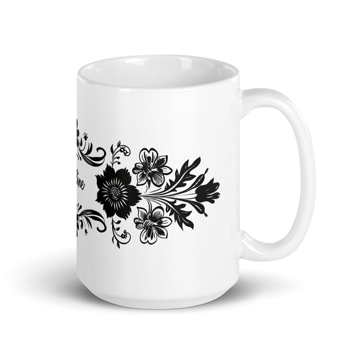 Adeline Exclusive Name Art Piece Home Office Work Coffee Mug Mexican Spanish Pride Gift Cup One - Of - A - Kind Calligraphy White Glossy Mug | A8 - Mexicada