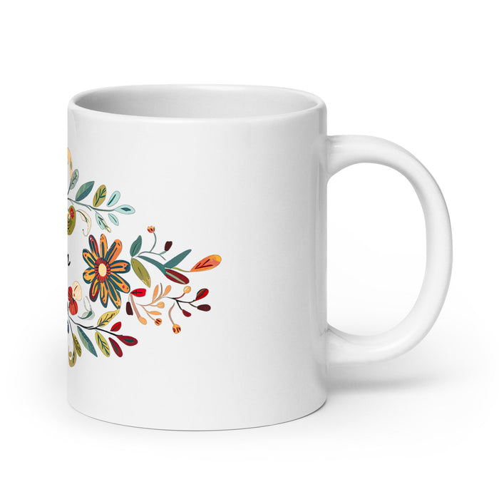 Adrian Exclusive Name Art Piece Home Office Work Coffee Mug Mexican Spanish Pride Gift Cup One - Of - A - Kind Calligraphy White Glossy Mug | A1 - Mexicada