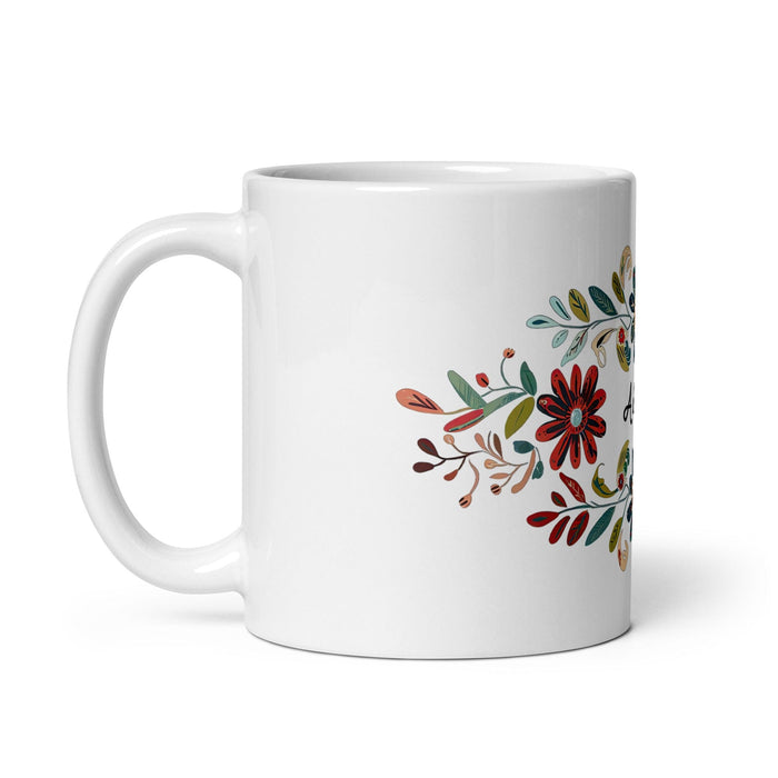 Adrian Exclusive Name Art Piece Home Office Work Coffee Mug Mexican Spanish Pride Gift Cup One-Of-A-Kind Calligraphy White Glossy Mug | A1 Mexicada