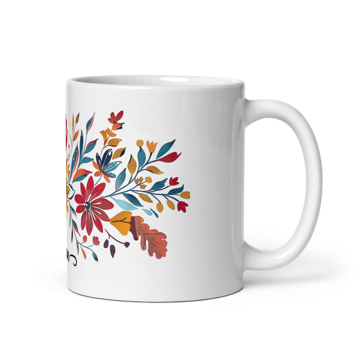 Adrian Exclusive Name Art Piece Home Office Work Coffee Mug Mexican Spanish Pride Gift Cup One - Of - A - Kind Calligraphy White Glossy Mug | A2 - Mexicada