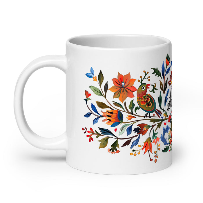 Adrian Exclusive Name Art Piece Home Office Work Coffee Mug Mexican Spanish Pride Gift Cup One - Of - A - Kind Calligraphy White Glossy Mug | A3 - Mexicada