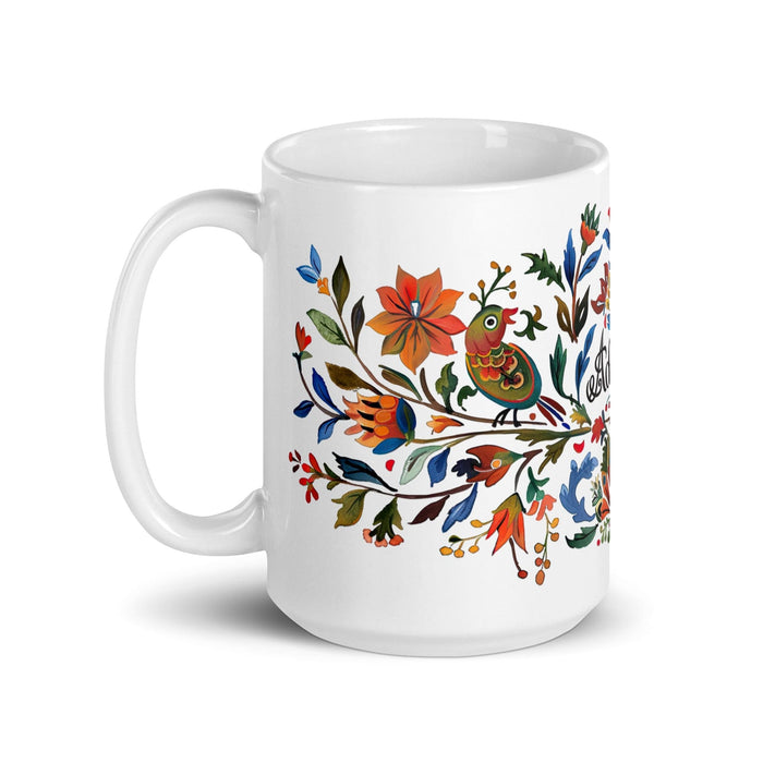 Adrian Exclusive Name Art Piece Home Office Work Coffee Mug Mexican Spanish Pride Gift Cup One-Of-A-Kind Calligraphy White Glossy Mug | A3 Mexicada