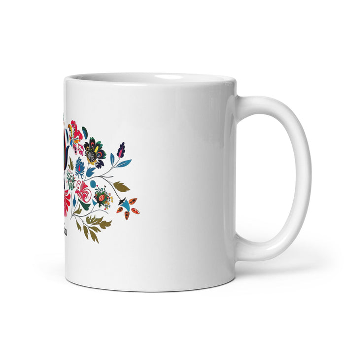 Adrian Exclusive Name Art Piece Home Office Work Coffee Mug Mexican Spanish Pride Gift Cup One - Of - A - Kind Calligraphy White Glossy Mug | A4 - Mexicada