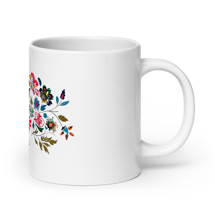 Adrian Exclusive Name Art Piece Home Office Work Coffee Mug Mexican Spanish Pride Gift Cup One - Of - A - Kind Calligraphy White Glossy Mug | A4 - Mexicada