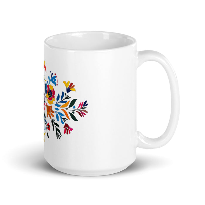 Adrian Exclusive Name Art Piece Home Office Work Coffee Mug Mexican Spanish Pride Gift Cup One - Of - A - Kind Calligraphy White Glossy Mug | A5 - Mexicada