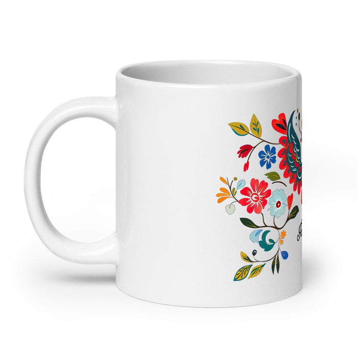 Adrian Exclusive Name Art Piece Home Office Work Coffee Mug Mexican Spanish Pride Gift Cup One - Of - A - Kind Calligraphy White Glossy Mug | A6 - Mexicada