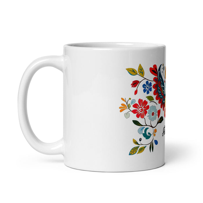 Adrian Exclusive Name Art Piece Home Office Work Coffee Mug Mexican Spanish Pride Gift Cup One - Of - A - Kind Calligraphy White Glossy Mug | A6 - Mexicada