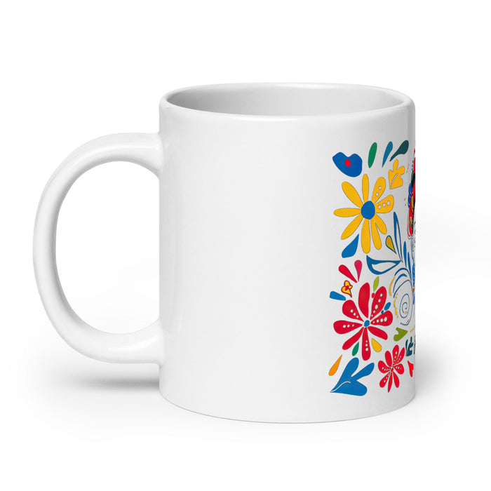 Adriana Exclusive Name Art Piece Home Office Work Coffee Mug Mexican Spanish Pride Gift Cup One - Of - A - Kind Calligraphy White Glossy Mug | A21 - Mexicada