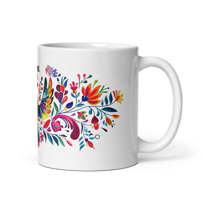 Adriana Exclusive Name Art Piece Home Office Work Coffee Mug Mexican Spanish Pride Gift Cup One - Of - A - Kind Calligraphy White Glossy Mug | A23 - Mexicada