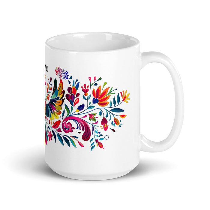 Adriana Exclusive Name Art Piece Home Office Work Coffee Mug Mexican Spanish Pride Gift Cup One-Of-A-Kind Calligraphy White Glossy Mug | A23 Mexicada 15 oz