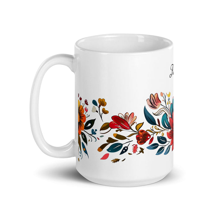 Adriana Exclusive Name Art Piece Home Office Work Coffee Mug Mexican Spanish Pride Gift Cup One - Of - A - Kind Calligraphy White Glossy Mug | A26 - Mexicada