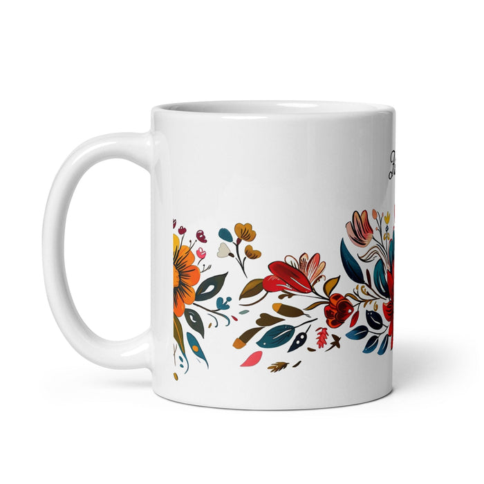 Adriana Exclusive Name Art Piece Home Office Work Coffee Mug Mexican Spanish Pride Gift Cup One-Of-A-Kind Calligraphy White Glossy Mug | A26 Mexicada