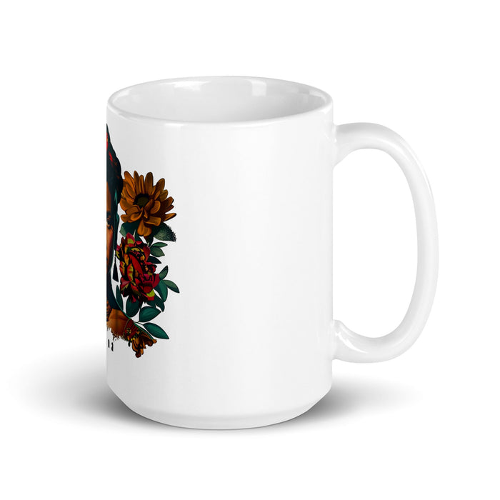 Adriana Exclusive Name Art Piece Home Office Work Coffee Mug Mexican Spanish Pride Gift Cup One - Of - A - Kind Calligraphy White Glossy Mug | A4 - Mexicada