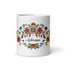 Adriana Exclusive Name Art Piece Home Office Work Coffee Mug Mexican Spanish Pride Gift Cup One-Of-A-Kind Calligraphy White Glossy Mug | A8 Mexicada