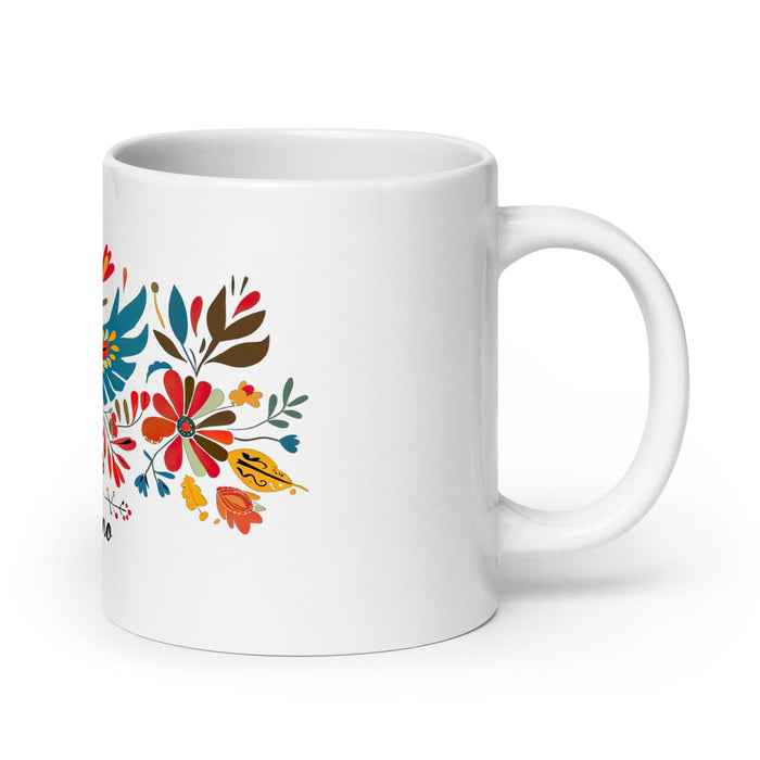 Adriano Exclusive Name Art Piece Home Office Work Coffee Mug Mexican Spanish Pride Gift Cup One-Of-A-Kind Calligraphy White Glossy Mug | A1 Mexicada 20 oz