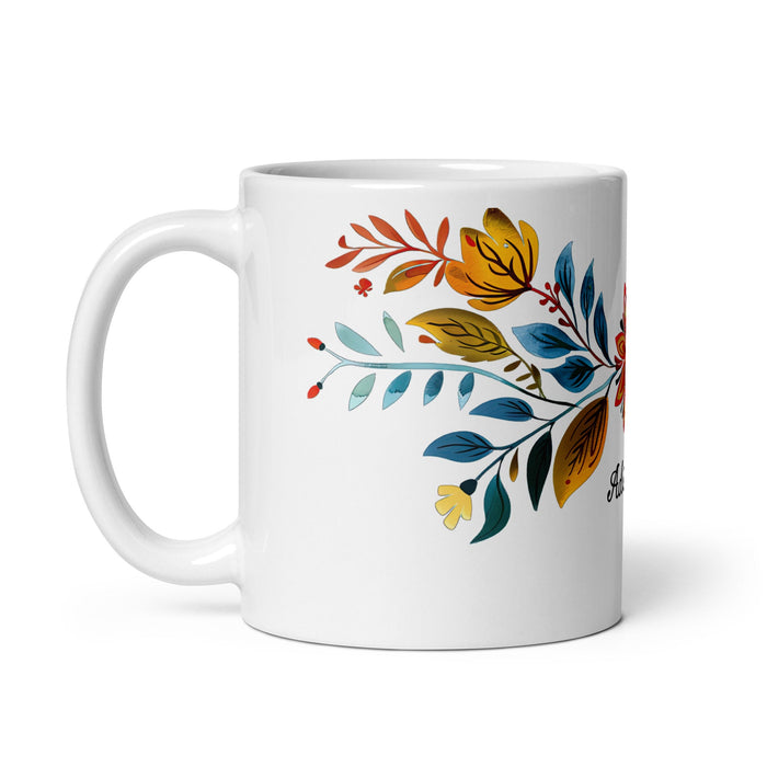 Adriano Exclusive Name Art Piece Home Office Work Coffee Mug Mexican Spanish Pride Gift Cup One - Of - A - Kind Calligraphy White Glossy Mug | A5 - Mexicada