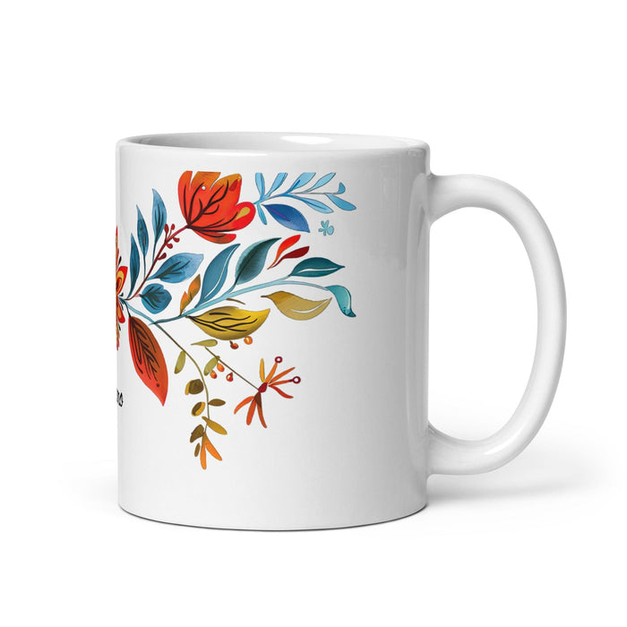 Adriano Exclusive Name Art Piece Home Office Work Coffee Mug Mexican Spanish Pride Gift Cup One-Of-A-Kind Calligraphy White Glossy Mug | A5 Mexicada 11 oz