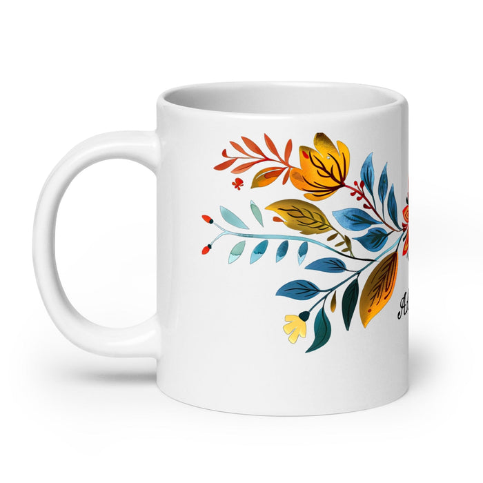 Adriano Exclusive Name Art Piece Home Office Work Coffee Mug Mexican Spanish Pride Gift Cup One-Of-A-Kind Calligraphy White Glossy Mug | A5 Mexicada