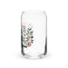 Agua Bendita Exclusive Art Piece Can-Shaped Glass Home Office Work Mexican Spanish Pride Gift Cup One-Of-A-Kind Calligraphy Glass | A35 Mexicada