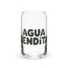 Agua Bendita Exclusive Art Piece Can-Shaped Glass Home Office Work Mexican Spanish Pride Gift Cup One-Of-A-Kind Calligraphy Glass | A9 Mexicada 16 oz (No Lid No Straw)