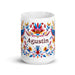 Agustín Exclusive Name Art Piece Home Office Work Coffee Mug Mexican Spanish Pride Gift Cup One - Of - A - Kind Calligraphy White Glossy Mug | A1 - Mexicada