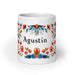 Agustín Exclusive Name Art Piece Home Office Work Coffee Mug Mexican Spanish Pride Gift Cup One-Of-A-Kind Calligraphy White Glossy Mug | A12 Mexicada