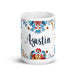 Agustín Exclusive Name Art Piece Home Office Work Coffee Mug Mexican Spanish Pride Gift Cup One-Of-A-Kind Calligraphy White Glossy Mug | A17 Mexicada