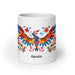 Agustín Exclusive Name Art Piece Home Office Work Coffee Mug Mexican Spanish Pride Gift Cup One-Of-A-Kind Calligraphy White Glossy Mug | A5 Mexicada