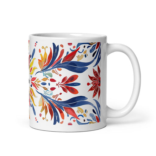 Agustín Exclusive Name Art Piece Home Office Work Coffee Mug Mexican Spanish Pride Gift Cup One-Of-A-Kind Calligraphy White Glossy Mug | A8 Mexicada 11 oz