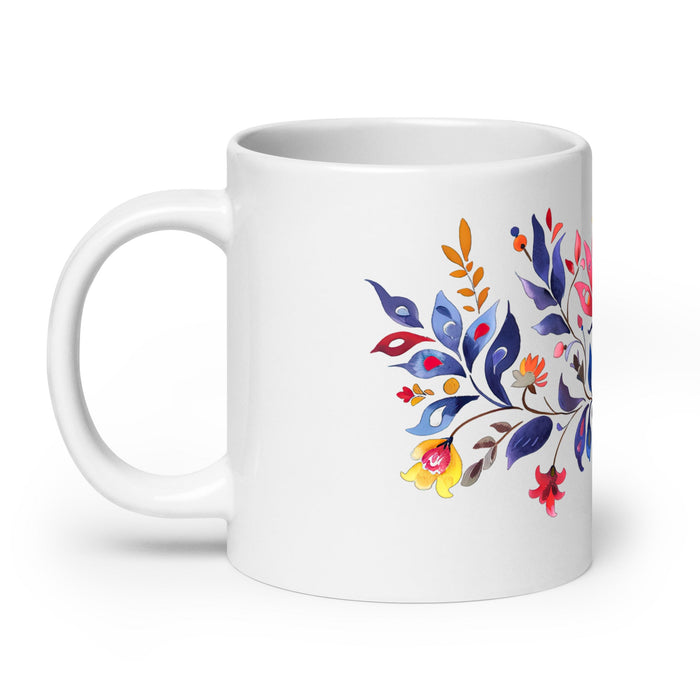 Agustín Exclusive Name Art Piece Home Office Work Coffee Mug Mexican Spanish Pride Gift Cup One - Of - A - Kind Calligraphy White Glossy Mug | A9 - Mexicada