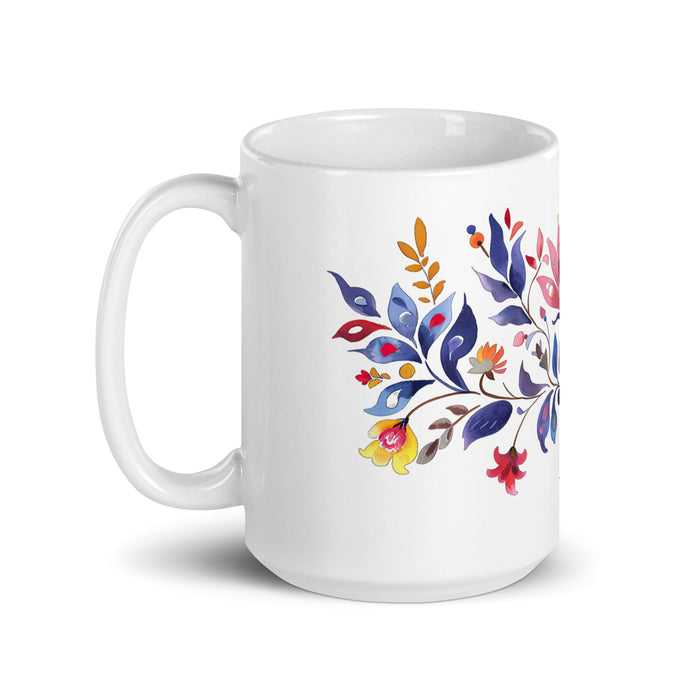 Agustín Exclusive Name Art Piece Home Office Work Coffee Mug Mexican Spanish Pride Gift Cup One - Of - A - Kind Calligraphy White Glossy Mug | A9 - Mexicada